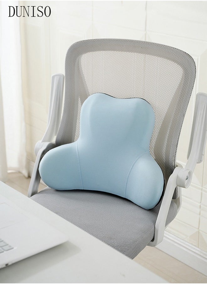 DUNISO - Lumbar Support Pillow for Office Car Back Support Pillow with Memory Foam Pad Back Cushion for Back Pain Relief Improve Posture Cushion - Image 1