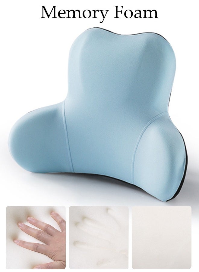 DUNISO - Lumbar Support Pillow for Office Car Back Support Pillow with Memory Foam Pad Back Cushion for Back Pain Relief Improve Posture Cushion - Image 1