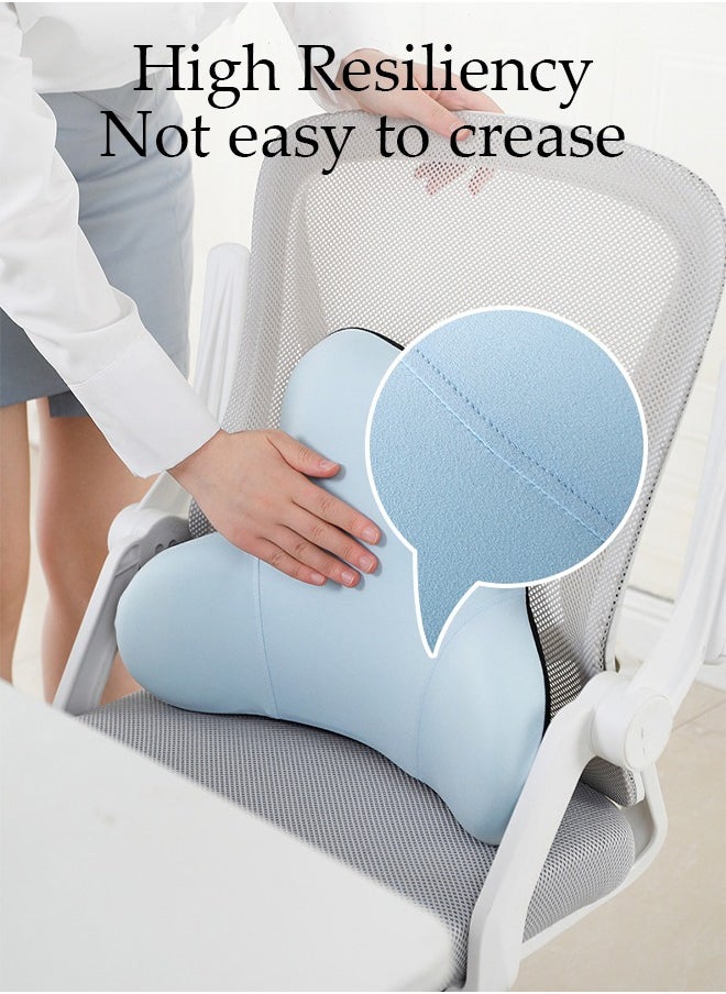 DUNISO - Lumbar Support Pillow for Office Car Back Support Pillow with Memory Foam Pad Back Cushion for Back Pain Relief Improve Posture Cushion - Image 1