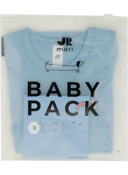 Jrmori Mr.j & Ms.r Printed Long Sleeve Bodysuit with Shoulder Snaps