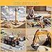 GLW Construction Trucks Toy Set with Yellow Bus Storage and Play Mat  Alloy Inertia Driving Simulation Model Engineering Toys with Scenario Accessories  Ideal Gifts for Ages 38 Boys and Girls 8 in 1 - Image 4