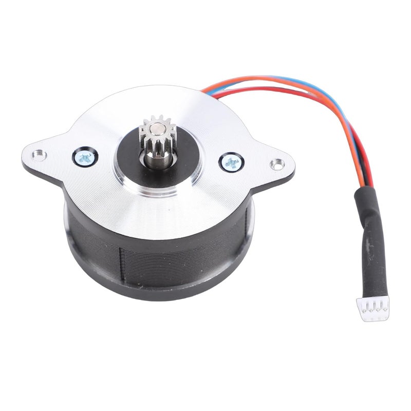 Circular Stepper Motor, 1.8 Step Angle 2 Phase 12 Teeth Gear Motor, Low Noise Stable Rotation with Stainless Steel Housing, Ideal for K1, K1C, Ender 3 V3 3D Printer Extruders - Image 2