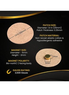 GMORO Magnetic Acupressure Patches -Ultra Strength Healing Magnets for Body & Pain Relief  - Image 3