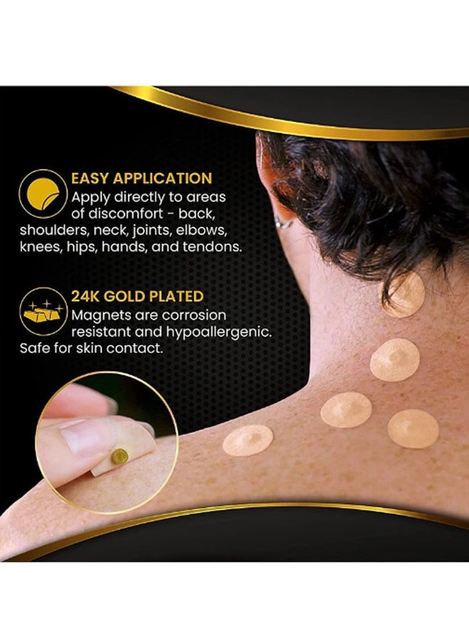 GMORO Magnetic Acupressure Patches -Ultra Strength Healing Magnets for Body & Pain Relief  - Image 2