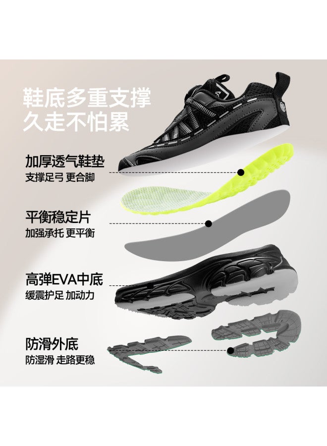 ASK JUNIOR Children's Boys And Girls Sports Shoes 2025 Autumn New Mesh Breathable Anti-slip Wear-resistant Rotating Buckle Running Shoes - Image 4