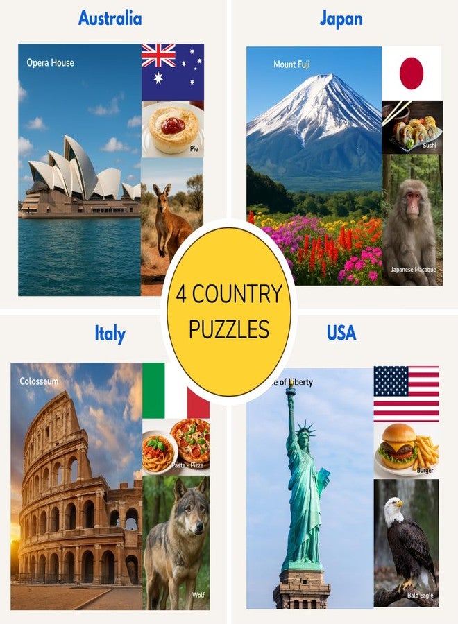 نومادو  لعبة تركيب الصور المغناطيسية من نومادو للأطفال من عمر 4 سنوات فما فوق | لوحة رسم، جواز سفر وطابع لعب | ألعاب ذاكرة | علم الخرائط | لعبة مواهب | وجهات عالمية، حيوانات وطنية، وأطعمة شهيرة - Image 3