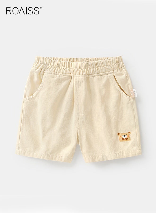 roaiss Little Boy T-Shirt and Shorts Set, Stylish 2-Piece Outfit for Boys, Summer Cotton Outfit with Dinosaur Pattern Top and Elastic Waist Shorts, Perfect for Daily Wear or Various Occasions - Image 4