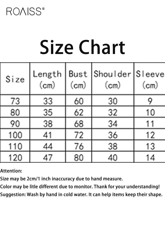 roaiss Little Boy T-Shirt and Shorts Set, Stylish 2-Piece Outfit for Boys, Summer Cotton Outfit with Dinosaur Pattern Top and Elastic Waist Shorts, Perfect for Daily Wear or Various Occasions - Image 5