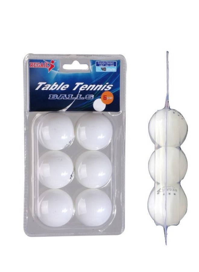 REGAIL 12Pcs Table Tennis Set White/Yellow - Image 2