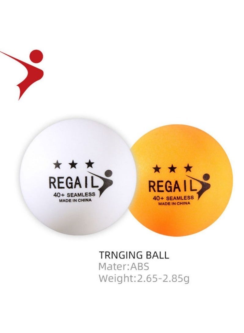 REGAIL 12Pcs Table Tennis Set White/Yellow - Image 4