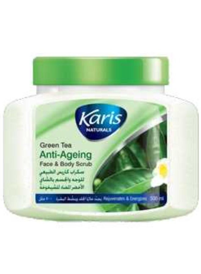 KARIS Set of 2 Karis Green Tea Anti-Aging Face & Body Scrub, 600ml, Karis Pimple Control Wash, Tomato, 150ml - Image 3