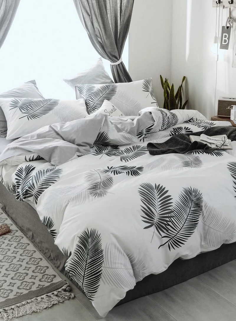 AURORA 200x230cm King Size Palm Leaf Bed Set