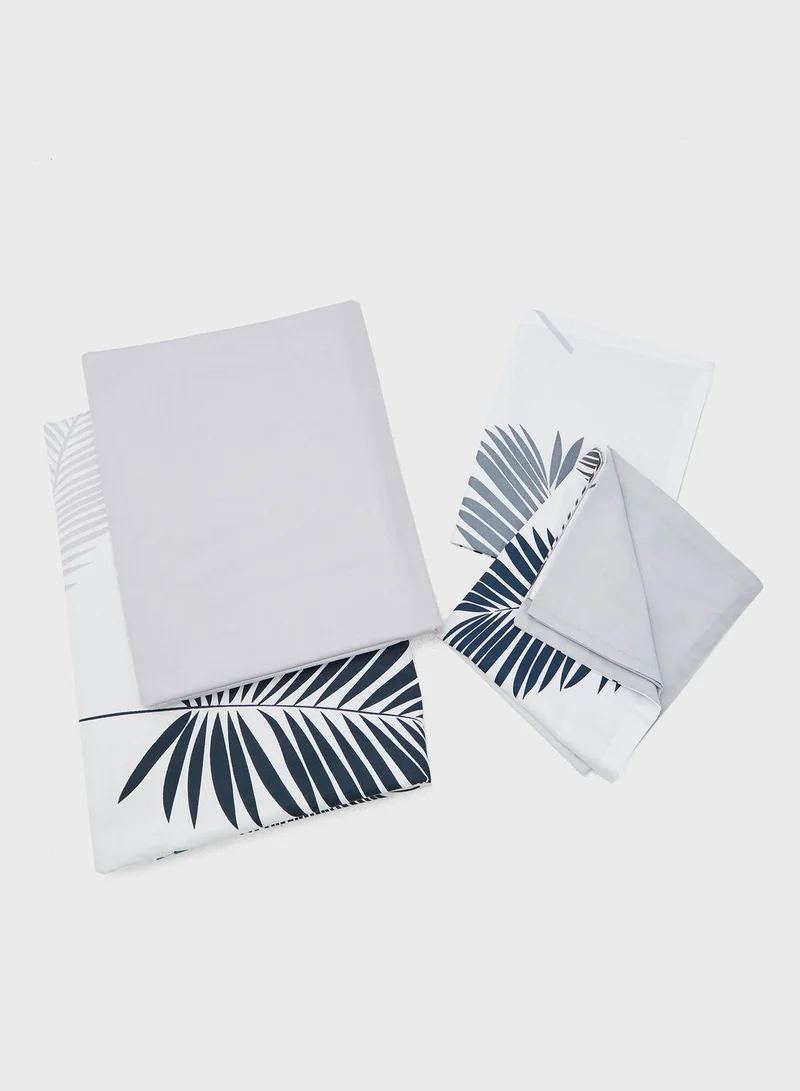 AURORA 200x230cm King Size Palm Leaf Bed Set