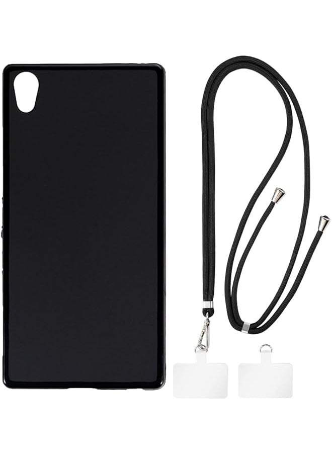 SHANTIME - Sony Xperia Z5 Premium Case Plus Universal Mobile Phone Lanyards Neck Crossbody Soft Strap Silicone Tpu Cover Bumper Shell For Sony Xperia Z5 Premium 5.5” - Image 1