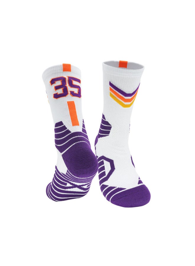 Custom Logo Basketball Socks Men's Mid-tube Thickened Towel Bottom Training Socks Children's High-top Non-slip Sports Socks Men