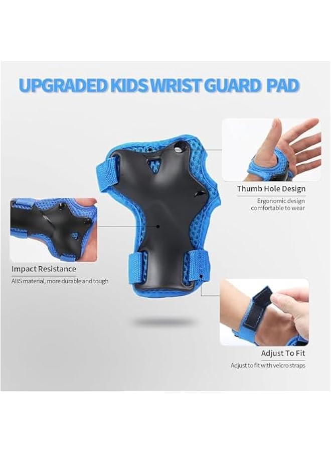 HOOKOR Kids Bike Helmet Set Adjustable Kids Helmet with Knee Pad, Elbow Pads & Wrist Guards for Boys Girls Perfect for Skating, Biking, Cycling, and Skateboard - Image 4