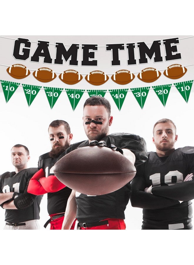 ArtCreativity ديكور لافتة كرة القدم من آرت كرييتيفيتي - مجموعة من 3 - أعلام بننت قابلة للتخصيص بموضوع كرة القدم لوازم حفلات التايلغيت الرياضية، لوازم وديكور حفلات الجدران الرياضية - Image 5