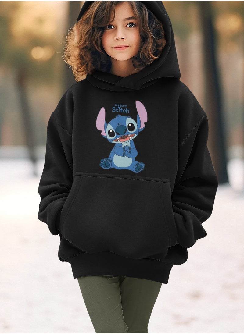 ZOOM - 'WE LOVE STITCH' UNISEX HOODIE - Image 1