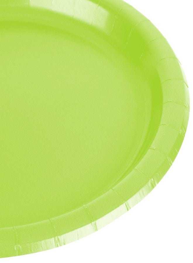 Amscan Kiwi Green Round Paper Plates - 8.5" (Pack Of 20) - Perfect For Parties, Celebrations & Picnics - Image 3