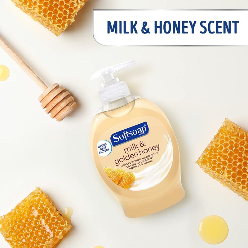 Softsoap Moisturizing Liquid Hand Soap, Milk and Honey, 7.5 Fluid Ounce, Pack of 6 (Package may vary) - Image 2