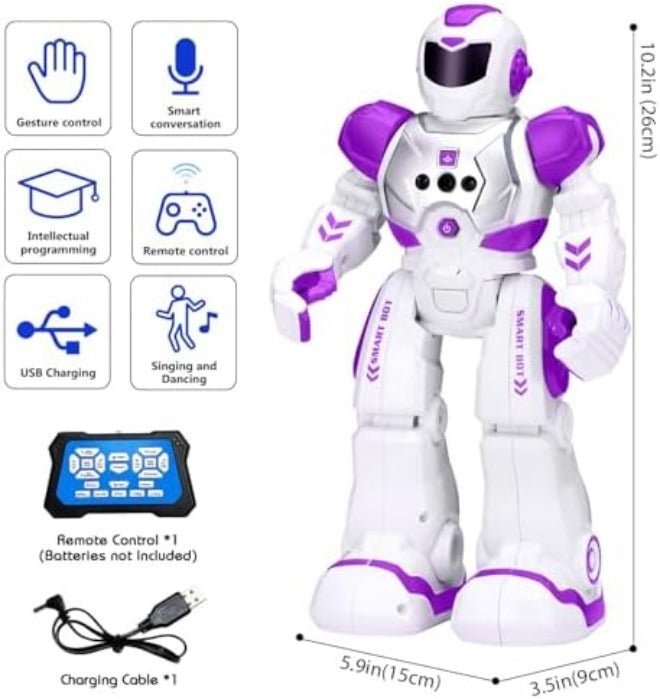 KingsDragon RC Gesture-Sensing Interactive Robot Toy for Kids - Birthday Gift for Boys & Girls Ages  6-9 - Image 5