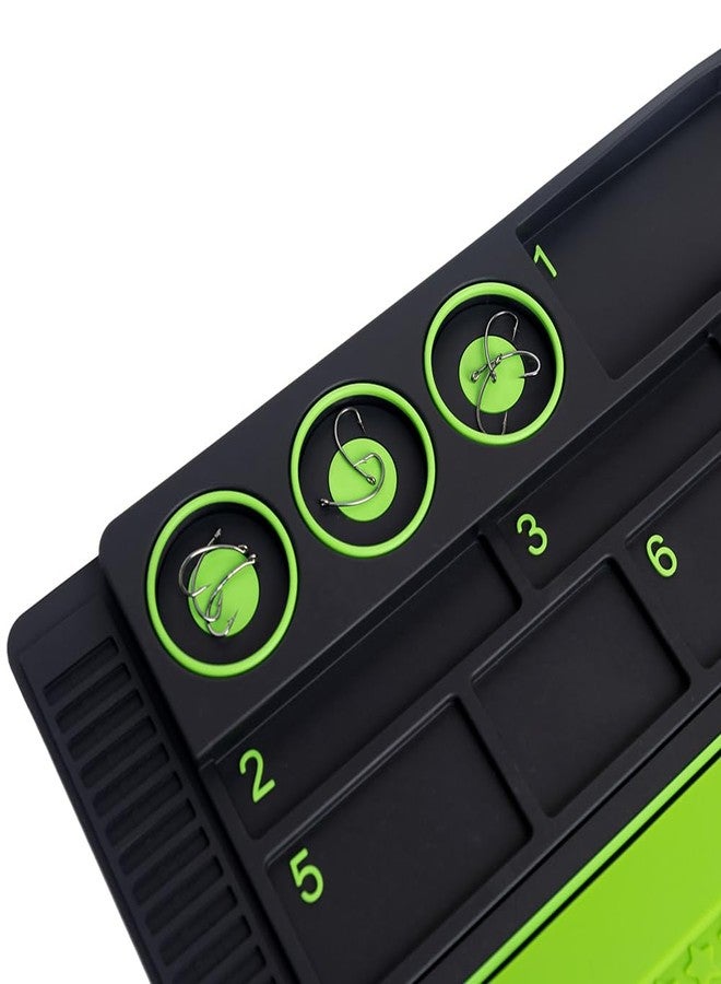 حصيرة ربط الذباب ومحطة تخزين من رابرانس، مساحة عمل مغناطيسية مع منظم أدوات، محمولة، دليل قياس لصيد الأسماك بالذباب - Image 5