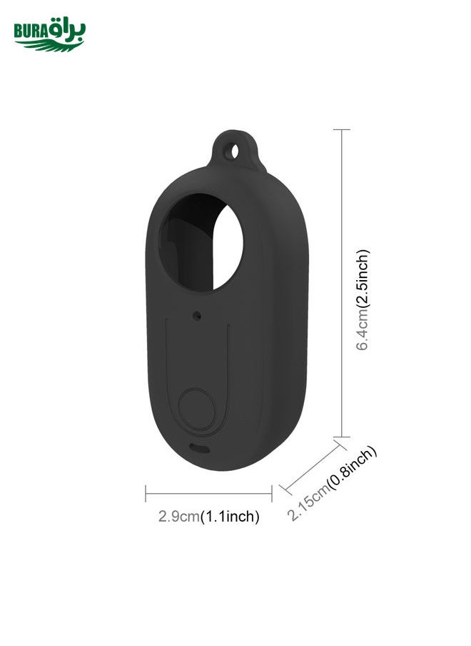 BURAQ For Insta360 GO 3 PULUZ Camera Silicone Case with Lens  Cover (Black)  - Image 2
