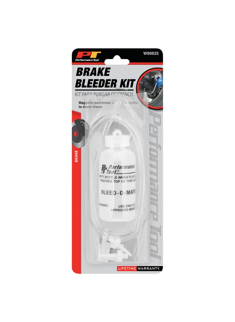 Performance Tool Performance Tool W80625 Brake Bleeder and Vacuum Pump Kit with Magnetic Pad and Adapters for Easy Air Bleeding of Brake Lines  - Image 5