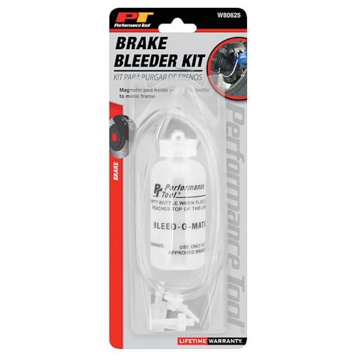 Performance Tool W80625 Brake Bleeder and Vacuum Pump Kit with Magnetic Pad and Adapters for Easy Air Bleeding of Brake Lines - Image 5