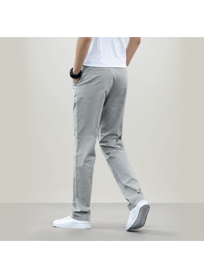 Tucano lightweight Summer Style Trendy Versatile Straight-leg Pants For Young & Middle-aged Men - Elegant & Well-tailored Trousers - Image 4