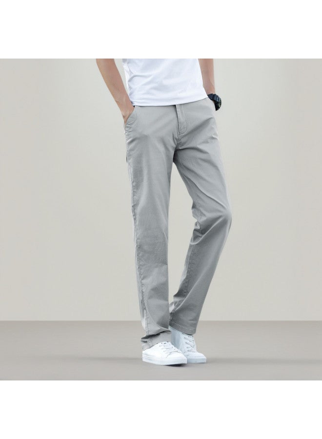 Tucano lightweight Summer Style Trendy Versatile Straight-leg Pants For Young & Middle-aged Men - Elegant & Well-tailored Trousers - Image 2