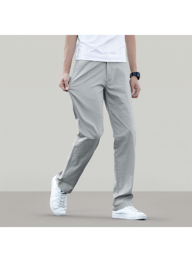 Tucano lightweight Summer Style Trendy Versatile Straight-leg Pants For Young & Middle-aged Men - Elegant & Well-tailored Trousers - Image 5