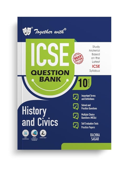 Together with ICSE Question Bank Class 10 History & Civics for 2024-25 Board Exams (Chapterwise & Topicwise)