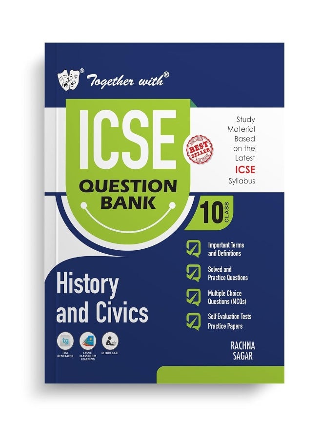 Together with ICSE Question Bank Class 10 History & Civics for 2024-25 Board Exams (Chapterwise & Topicwise)  - Image 1