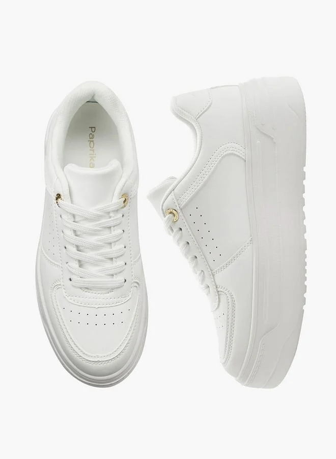 Paprika Women Lace-Up Ankle Sneakers