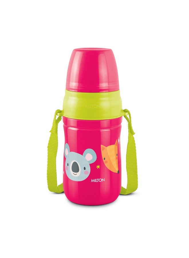 Milton Kool Cheer 400 Plastic Insulated Water Bottle with Straw for Kids, 390 ml, Red, School Bottle, Picnic Bottle, Sipper Bottle, Leak Proof, BPA Free, Food Grade, Easy to Carry - Image 1