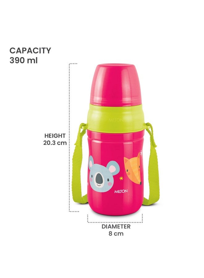 Milton Kool Cheer 400 Plastic Insulated Water Bottle with Straw for Kids, 390 ml, Red, School Bottle, Picnic Bottle, Sipper Bottle, Leak Proof, BPA Free, Food Grade, Easy to Carry - Image 5
