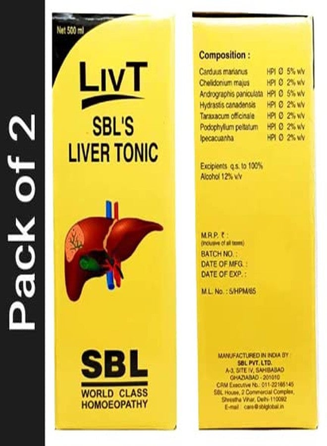 SBL Liv T Liver Tonic 500ml - Set of 2 Bottle - Image 2