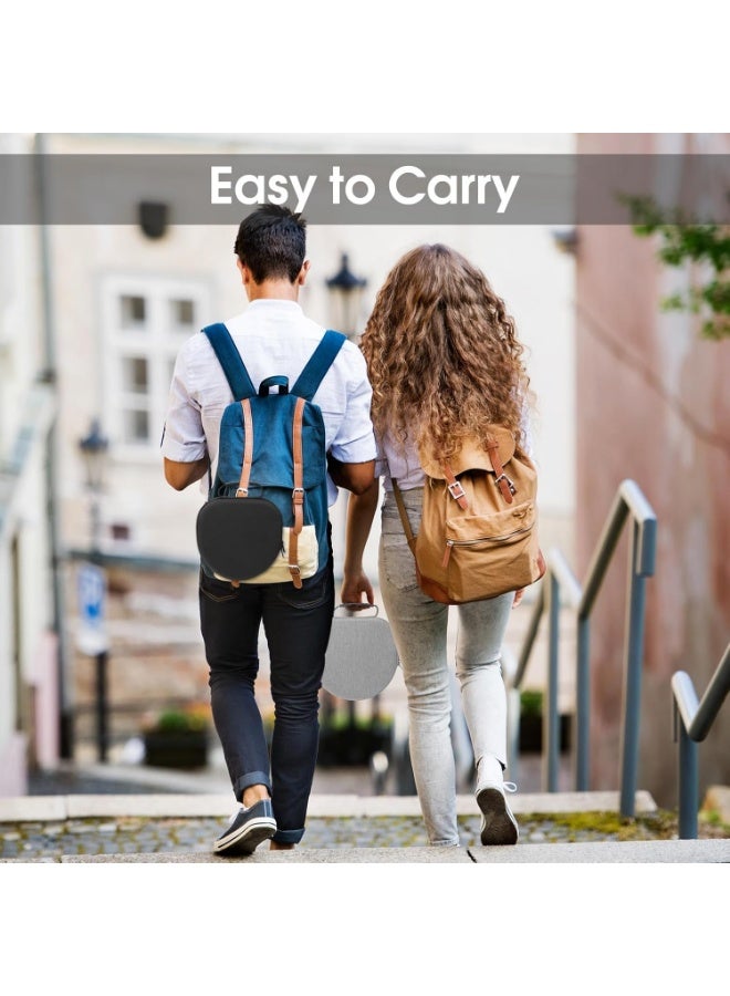 Airpods Max Case, Hard Travel Carrying Headphone Case with Silicone Earpad Cover & Mesh Pocket, Airpod Max Accessories Bag -Grey - Image 4