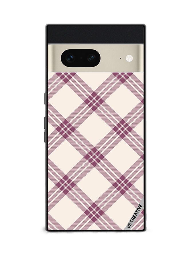 VR CREATIVE Protective Case Cover For Google Pixel 7 Tartan Scotland Seamless Plaid Design Multicolour - Image 1