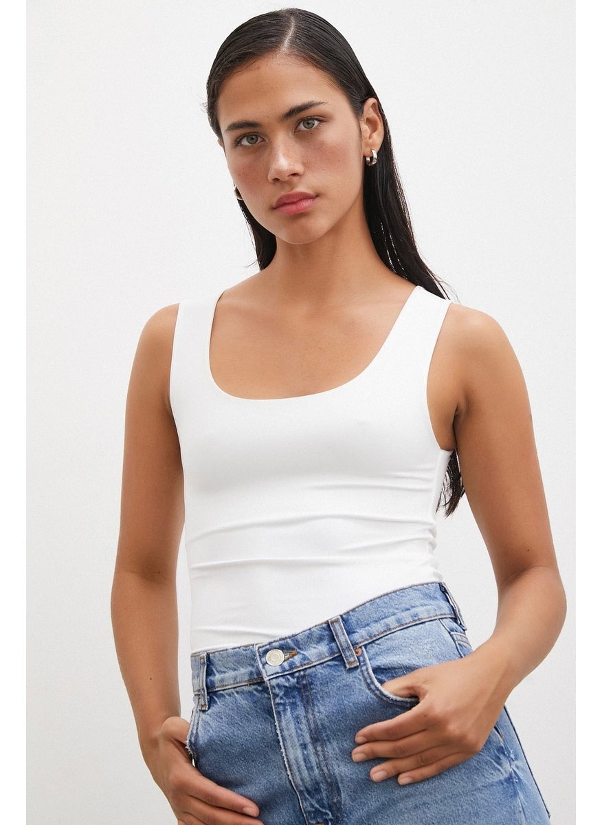 Never More Lined Undershirt White  - Image 1