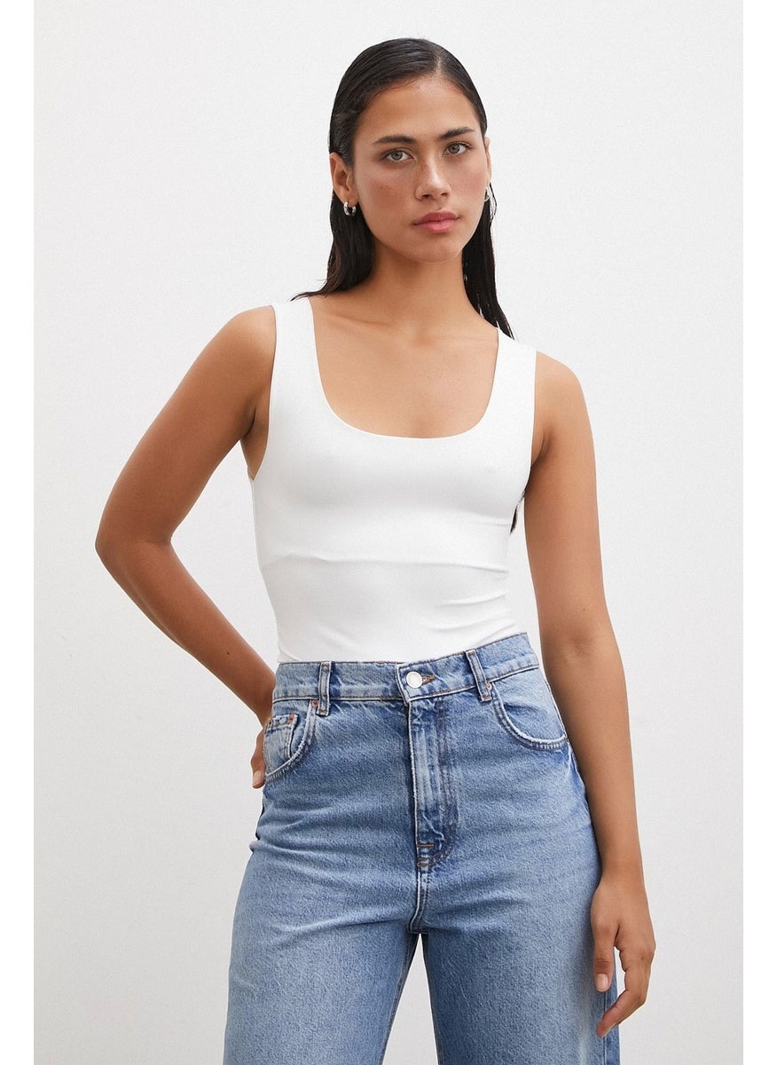 Never More Lined Undershirt White  - Image 3