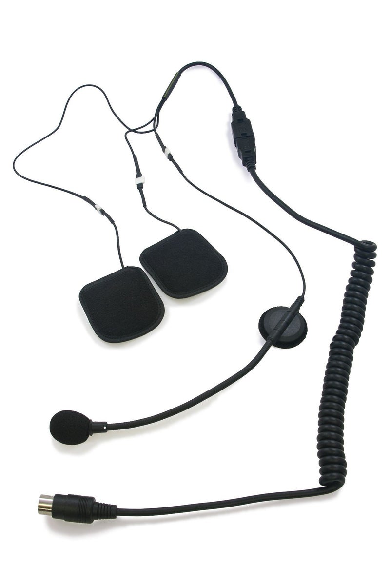 IMC Motorcom HS-G130P 5 Pin Stereo Headset with Boom Microphone for Honda Goldwing (Mini Din) - Image 1