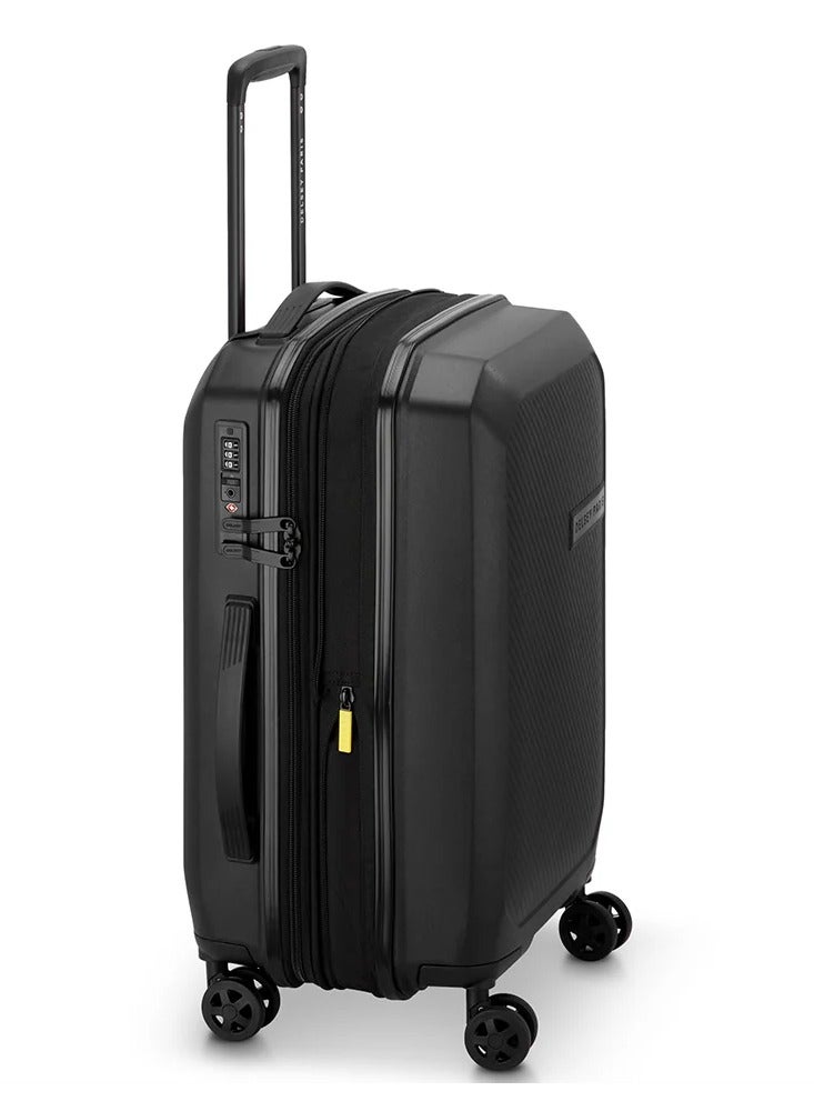 ديلسي _باريس حقيبة سفر صغيرة بعجلات مزدوجة قابلة للتوسيع  سم - أسود - Image 5