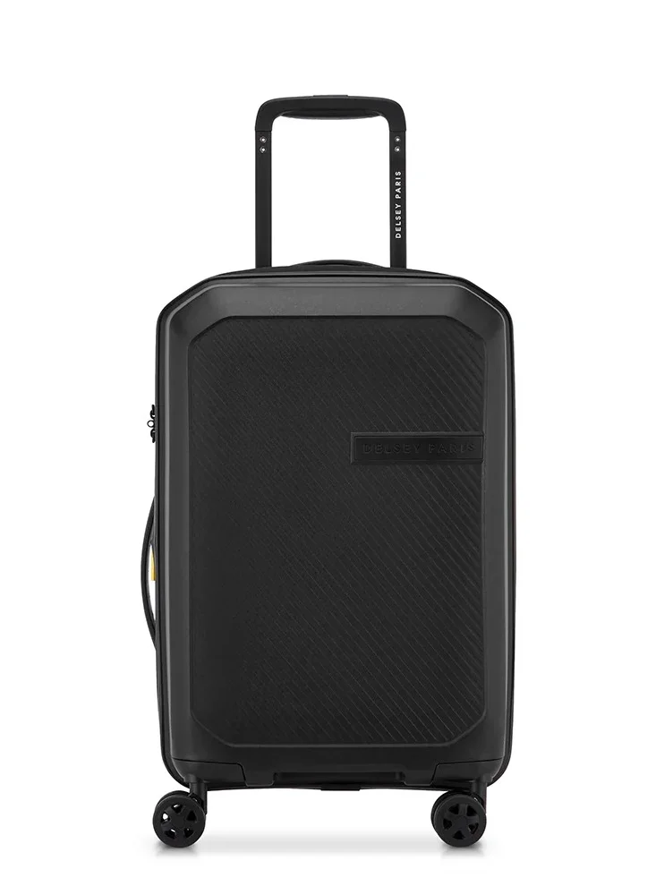ديلسي _باريس حقيبة سفر صغيرة بعجلات مزدوجة قابلة للتوسيع  سم - أسود