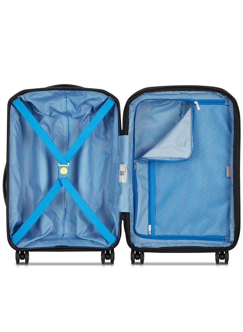 ديلسي _باريس حقيبة سفر صغيرة بعجلات مزدوجة قابلة للتوسيع  سم - أسود - Image 3