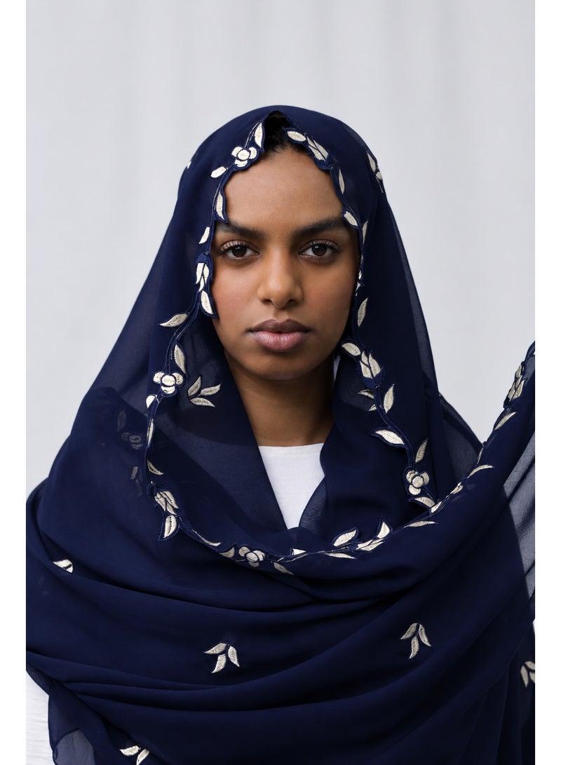 Ophelia Embroidery Hijab – Elegant Embroidered Modest Hijab for Women - Image 2