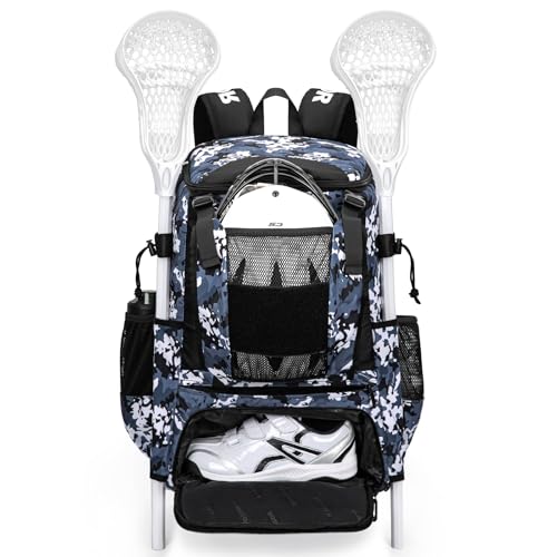 KAVIGOR Lacrosse Bag 65L, Extra Large Lacrosse Gear Backpack with Multi-Pocket Design, Helmet Holder & Ventilated Shoe Compartment - Image 1