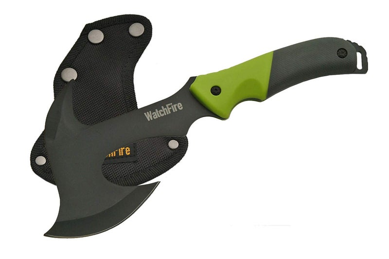 soikoi WatchFire 11.5" Coated Stainless Steel Spiked Back Camping Axe - Image 1