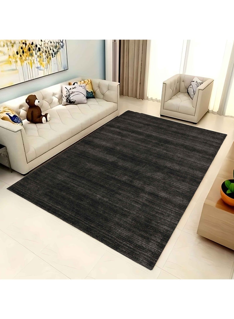 ISABELLA -BAMBOO SILK RUG- 150X230 CM-CHARCOAL - Image 1